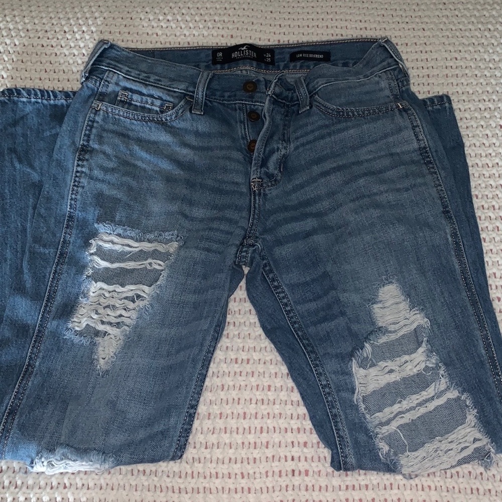 Low Rise Boyfriend Jeans